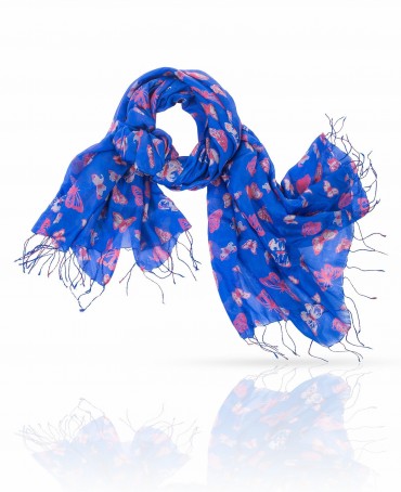 Палантин Женский S20-BUTTFLY/ROYAL.BLUE